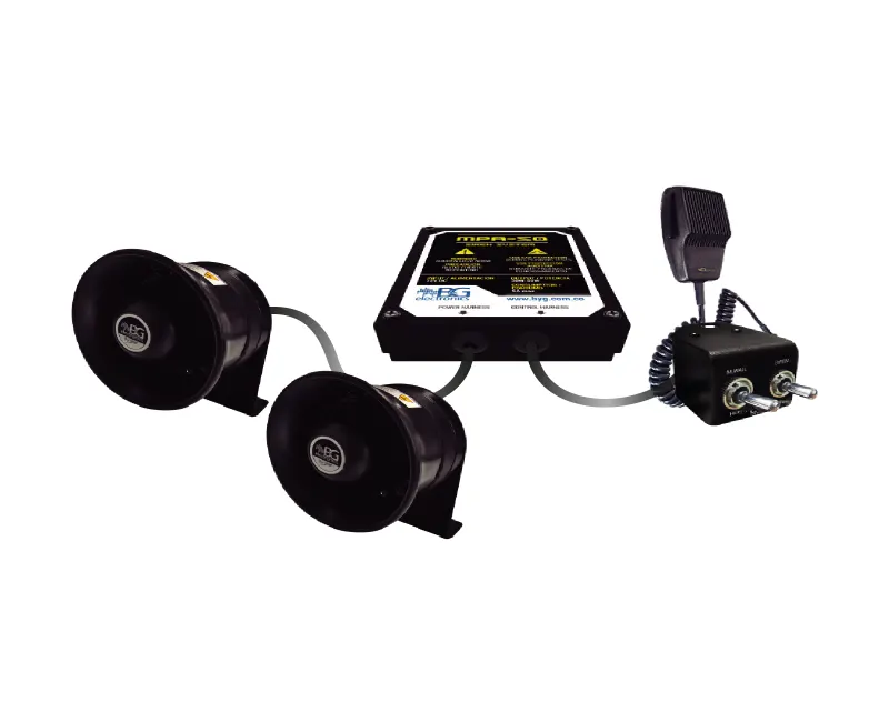MPA-50 | Sirenas y luces de 50W para motocicletas oficiales