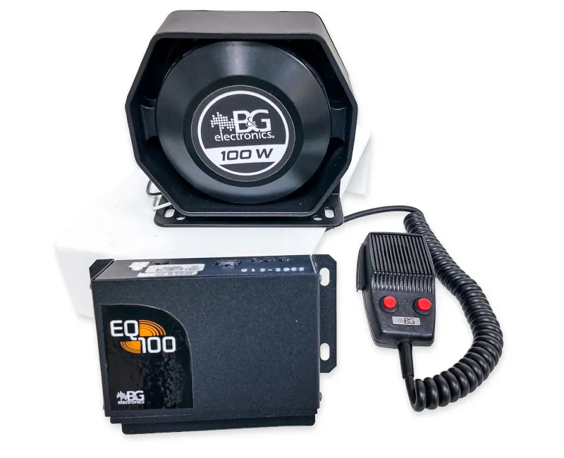 EQ-100A | Sistema de perifoneo y sirenas para ambulancias y vehículos especiales