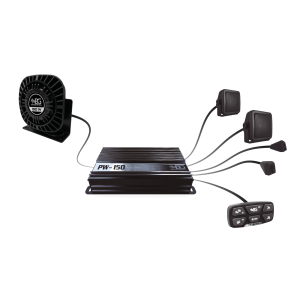 PW-150: Intercomunicador, PA y sirenas para vehículos blindados