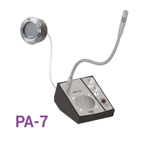 Dual-Vox LTC-PA-7 intercomunicador (PTT externo) Botón voceo con amplificador